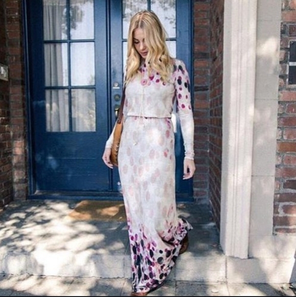 Pashmina Pink and Black Polka Dot Dress. Size Small - Picture 3 of 7